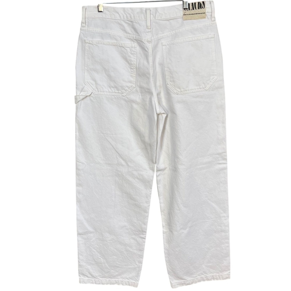 MOTHER Snacks The Fun Dip Utility‎ Puddle in Sticky Rice Wash Women's Size 30 - Picture 4 of 12